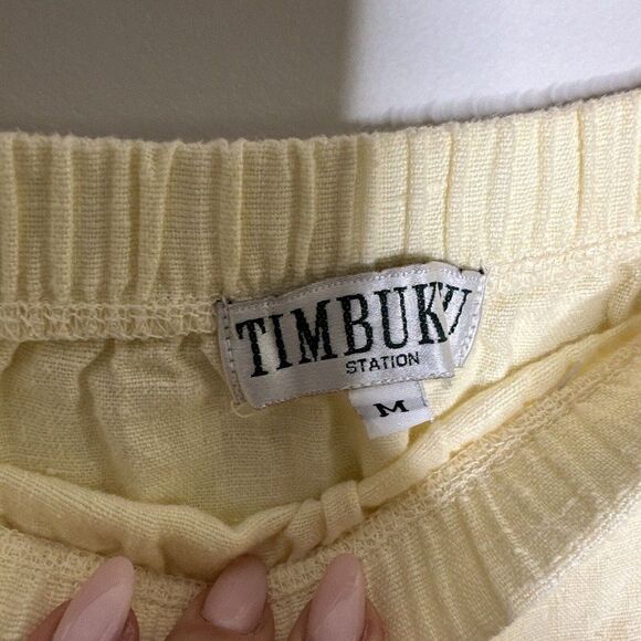 Vintage Maxi Linen Skirt Pockets Beach Women’s M Minimalist Boho 32-36” Waist - Picture 3 of 6